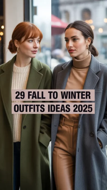 Fall to Winter Outfits Ideas