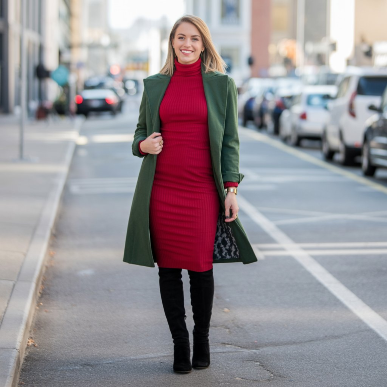 Style a Winter Dress and Stay Warm
