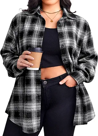 Flannel Shirt and Leggings
