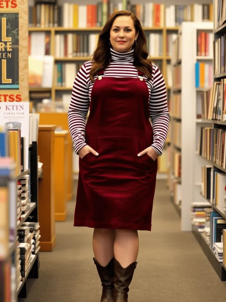 Corduroy Overall Dress
