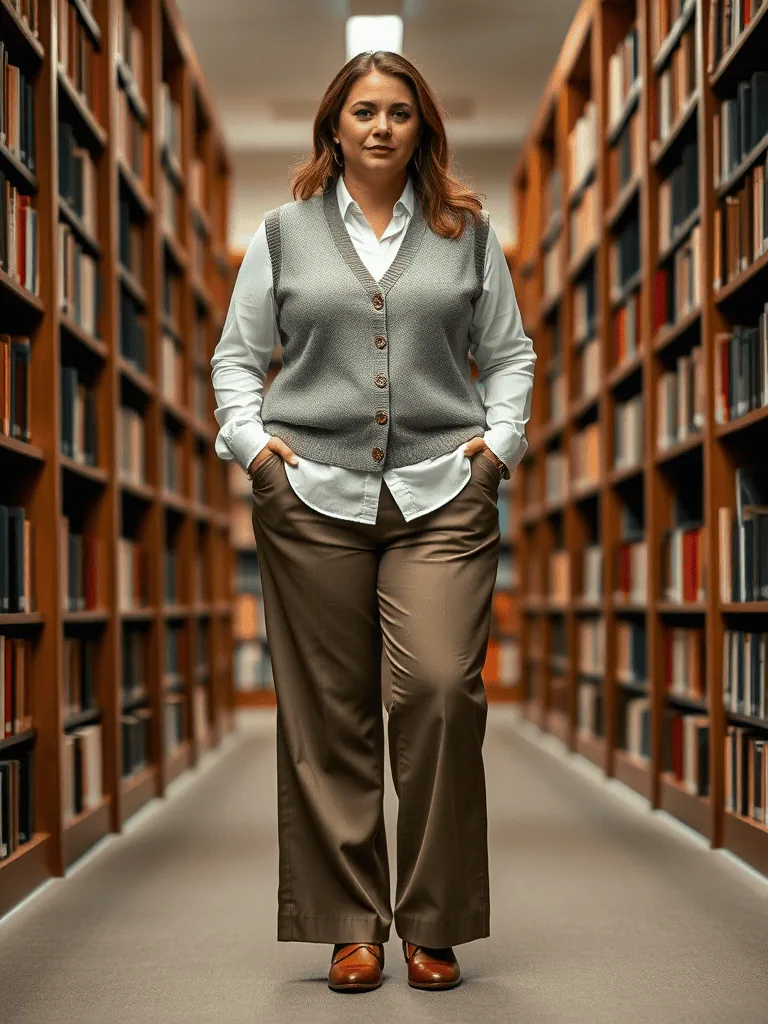 Sweater Vest and Button-Up Shirt
