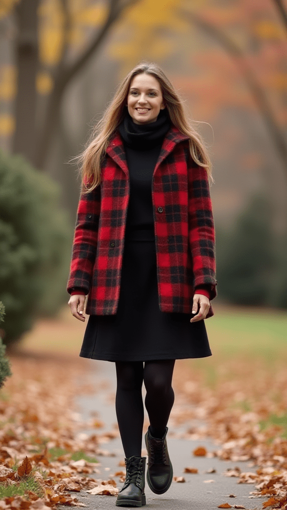 Shacket and Turtleneck Dress
