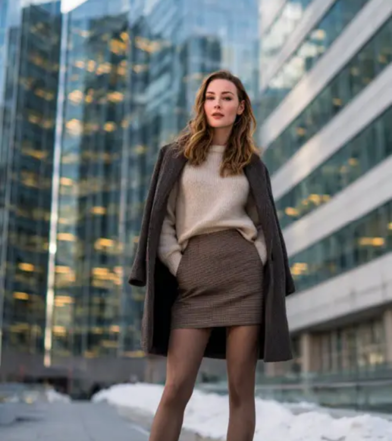 10 Winter Business Casual Outfits with Skirts for a Polished Office Look