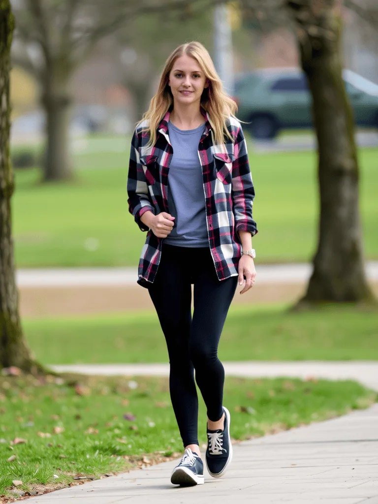 Shacket and Leggings
