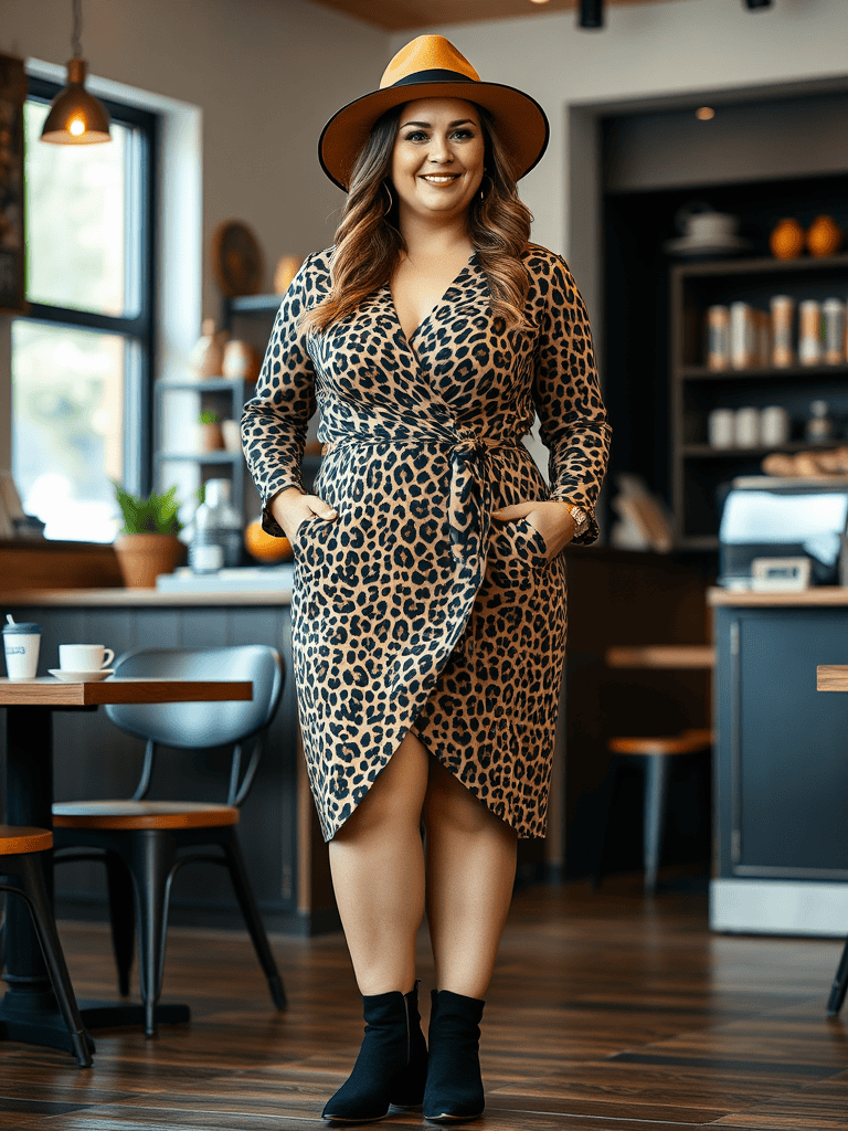 Printed Wrap Dress
