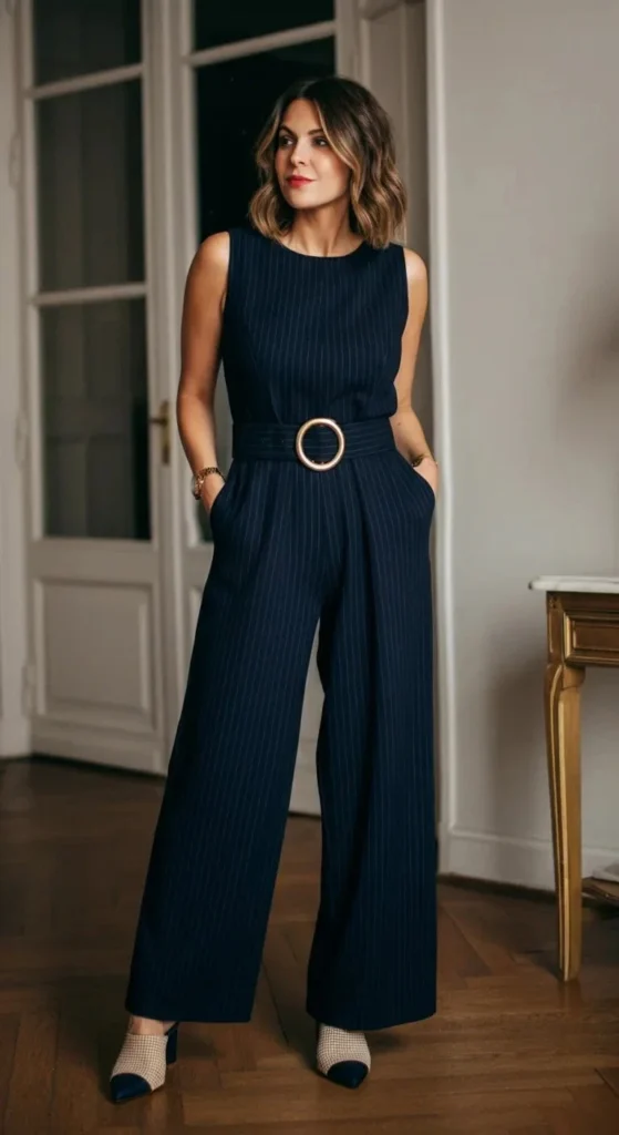 Tailored Jumpsuit with Statement Belt