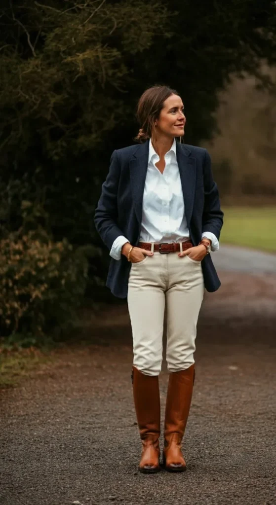 Equestrian-Inspired Ensemble
