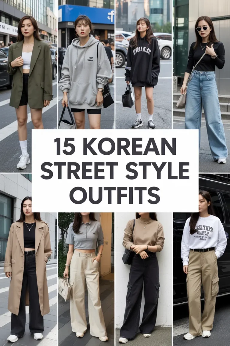 15 Korean Street Style Outfits That Look Stylish and Comfortable Every Day