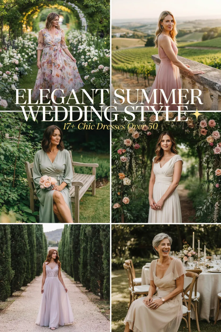 17+ Summer Dresses for Wedding Guests Over 50 That Feel Elegant, Comfortable, and Wedding-Ready