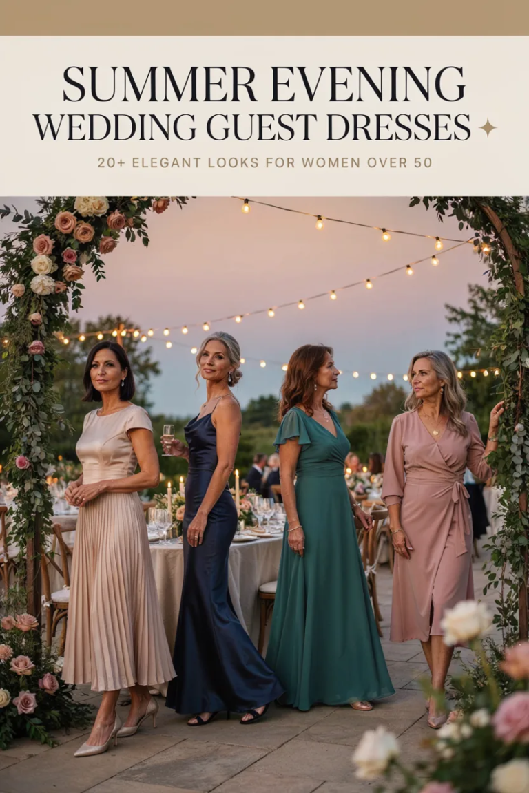20+ Summer Evening Wedding Guest Dresses for Women Over 50 2026
